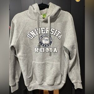 VINTAGE Universita Roma Hooded Sweatshirt 🩶